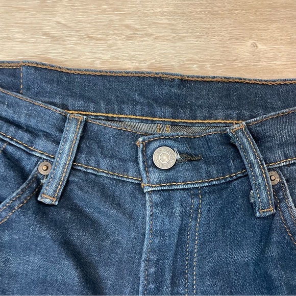 Levi's Mens 541 Athletic Fit Stretch Jeans Navy Blue Denim Slim Straight 32x31 - Picture 5 of 12